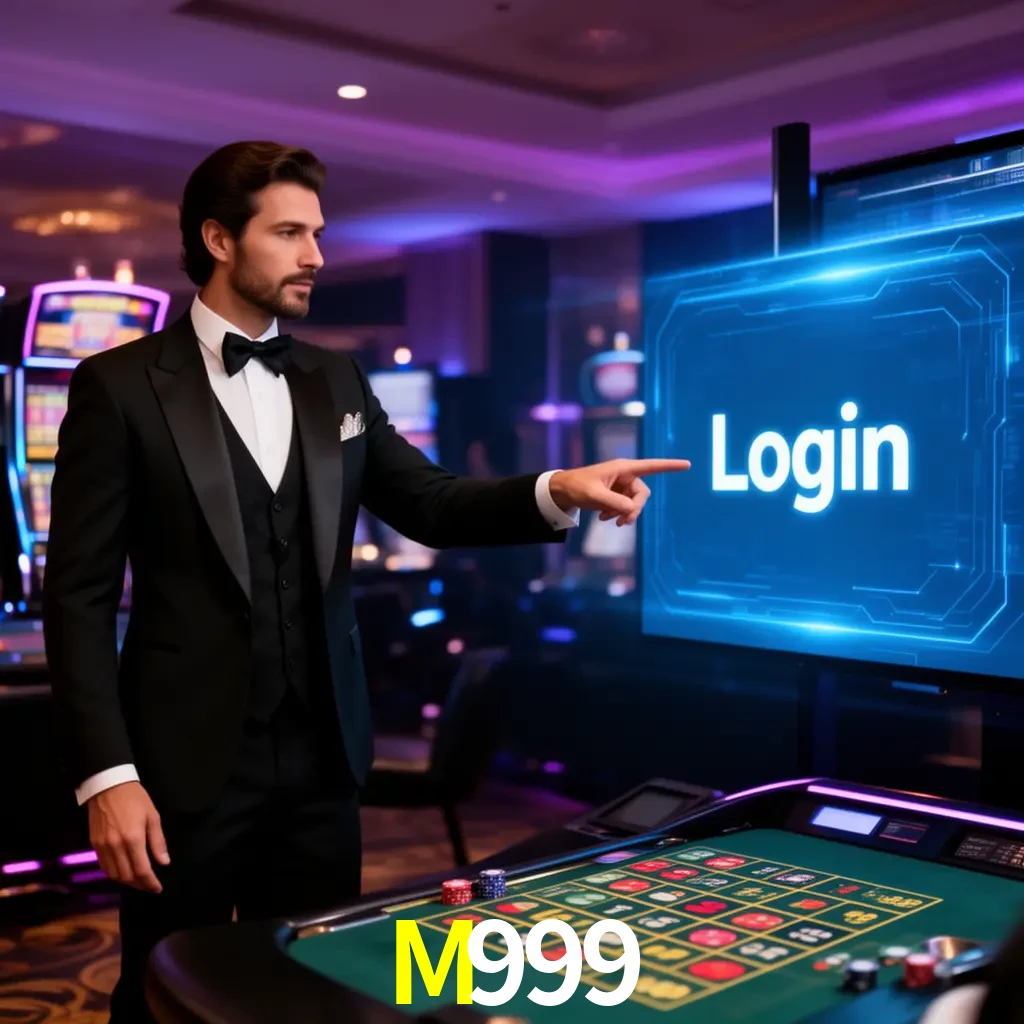 M999 Login - OTP, cuenta y soporte Pantalla M999 Login con OTP, contraseña, cuenta segura y soporte móvil