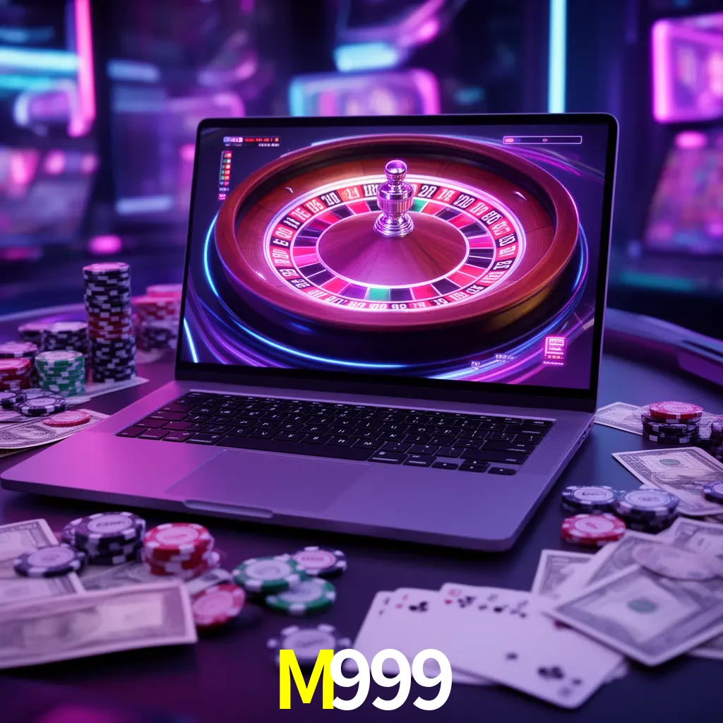 Centro móvil M999 con casino, cajero, bonos, app y acceso de cuenta para México